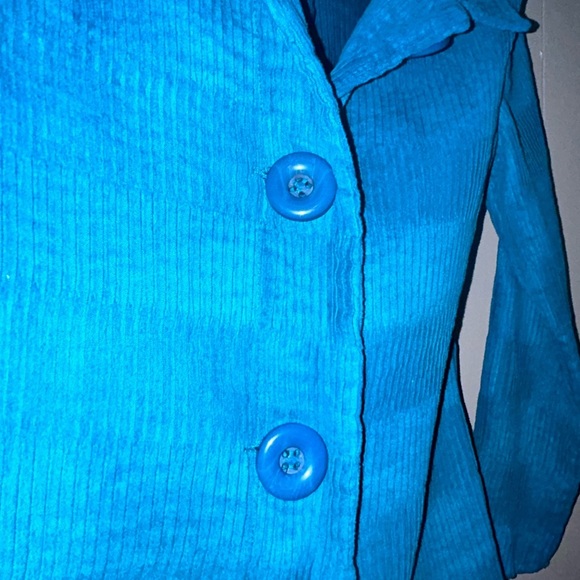 Vintage Erin by Erin London Y2K Style Textured Button Down Size S 88 - Picture 2 of 9